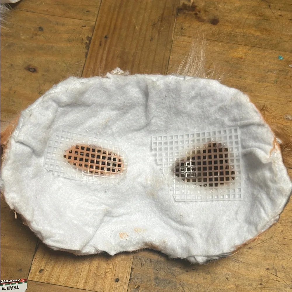 Unique Orange and Gray Face Mask